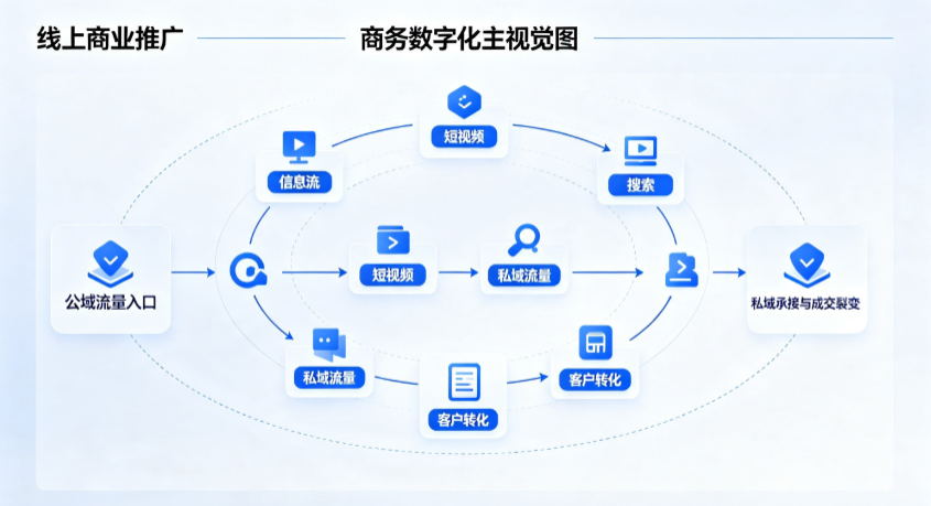 南开区线上商业推广怎么做？全域流量闭环搭建与低成本转化实战指南